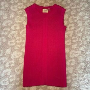 Elie Tahari Hot Pink Ribbed Knit Tank (S/P)
